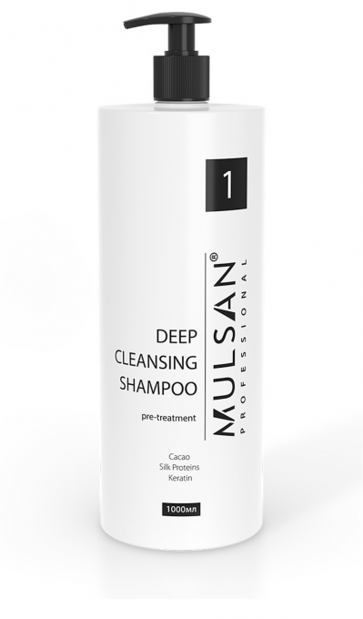 Mulsan Deep cleansing Shampoo pre-treatment. Шамунь глубокой очистки (ШГО). Ph = 7. Не предназначен для регулярной рутины. 