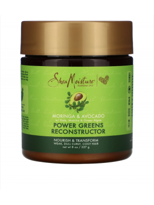 Shea Moisture Power Greens Reconstructor, Moringa & Avocado. Протеиновая маска 227 g.